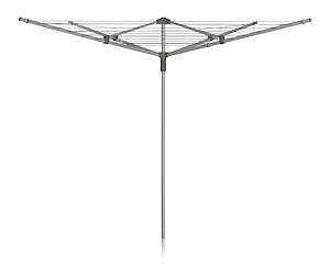 Addis 40M 4 Arm Rotary Washing Line Grey Metalic  & Ground Spike