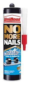 Unibond No More Nails Waterproof, Heavy-Duty Mounting Adhesive Cartridge