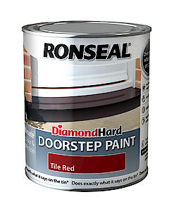 Ronseal Doorstop Paint Tile Black Satin Doorstep paint,250ml