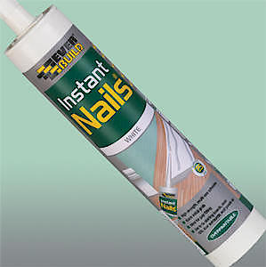 Everbuild Instant Nails Adhesive Cartridge | White | 290ml Cartridge