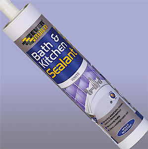 Everbuild Bath and Kitchen Acrylic Sealant – Anti Mould Formulation – White – 290ml cartridge