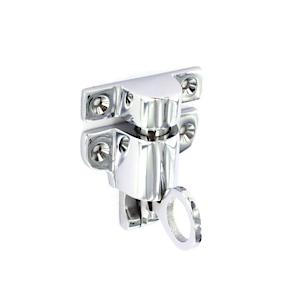 Fanlight Polished Chrome Spring Catch Window Loft Attic Pull Hook Clean Finish