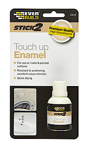 Everbuild Stick 2 Touch Up Enamel High Gloss | White | 25ml