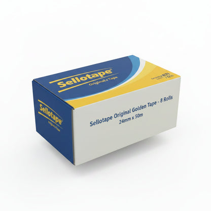 Sellotape Original Golden, Multi-Purpose Clear Tape 24mm x 50m