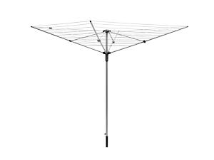 Addis 4-Arm Rotary Airer, Metallic Grey, 45 M