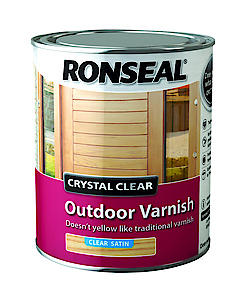 Ronseal Ccodvs750 750 Ml Crystal Outdoor Satin Finish Varnish - Clear