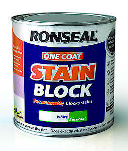 Ronseal Ocsbw750 750 Ml One Finish Stain Block - White