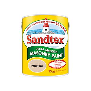 Sandtex Microseal | Smooth Masonry Paint |Sandstone | 5 Litre