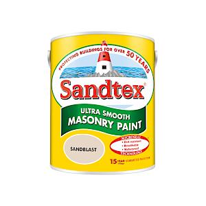 Sandtex Microseal | Smooth Masonry Paint | Sandblast | 5 Litre