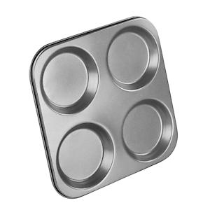 Chef Aid Yorkshire Pudding Pan, Large 4 Cup Non-Stick Tray 23.6Cm X 23.6Cm