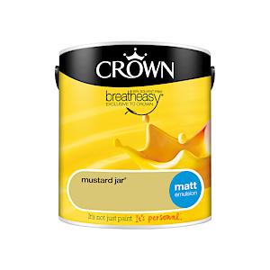 Crown Retail Core Emulsion Matt Mustard Jar 2.5 L