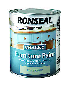 Ronseal Rslcfpdg750 750 Ml Chalky Furniture Paint - Dove Grey