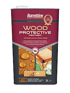 Barrettine Wood Protective Treatment | Fade Resistant | 5 Litre | Clear