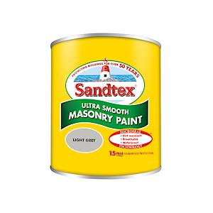 Sandtex 150Ml Tester Pot Light Grey Ultra Smooth Masonry Paint