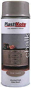 Plasti-Kote Chalk Finish Spray Dark Hessian 400Ml