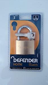 L27843 - Defender Brass Open Shackle Padlock