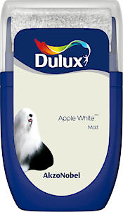 Dulux Walls & Ceilings Tester Paint, Apple White, 30 Ml