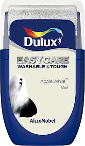 Dulux Easycare Washable & Tough Tester Paint, Apple White, 30 Ml