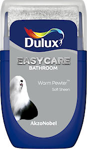 Dulux Easycare Bathroom Tester Paint, Warm Pewter, 30 Ml