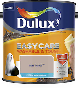 Dulux Easycare  Matt Emulsion Paint For Walls And Ceilings - Soft Truffle  2.5L