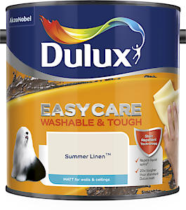 Dulux Easycare  Matt Emulsion Paint For Walls And Ceilings - Summer Linen  2.5L