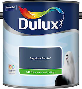 Dulux Walls & Ceilings Silk Emulsion Paint - Sapphire Salute - 2.5L