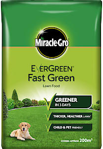 Miracle-Gro Ever Green Fast Thicker Green Grass Lawn Food 7kg - 200m2