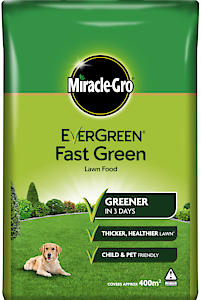Miracle-Gro Ever Green Fast Thicker Green Grass Lawn Food 7kg - 400m2