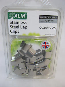 Alm Stainless Steel Sprung Lap Clips Gh025