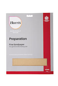 Harris Seriously Good Preparation Sandpaper Fine 4pk | 3 x 4 Pack Bundle