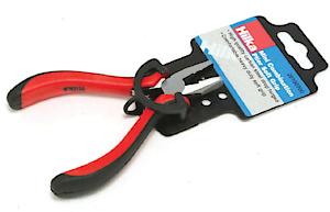 Hilka 26100700 Mini Combination Pliers With Soft Grip, Red