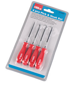 Hilka Tools 37104004 4 Pce Pick & Hook Set