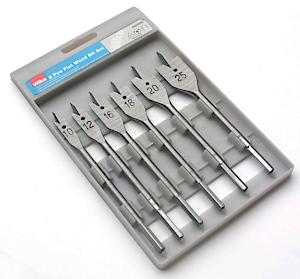 6Pc Flat Wood Bit Set