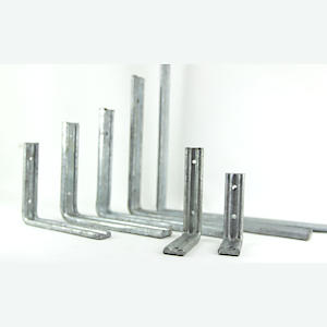 Galv Fluted Angle Bracket 12X10