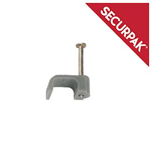 Cable Clips T&E Grey 6.0mm (15)
