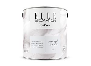 Elle Decoration By Crown 2.5L Flat Matt Emulsion Paint - Pure & Simple No 601