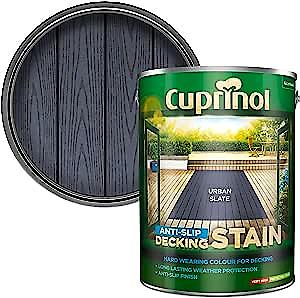 Dulux Cuprinol Anti-Slip Hardwearing Decking Stain - Urban Slate - 5L