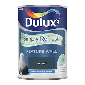 Dulux Simply Refresh Feature Wall Matt Emulsion Paint | Ink Well | 1.25 L