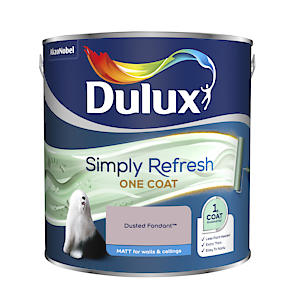 Dulux 5382906 Simply Refresh Matt Emulsion Paint, Dusted Fondant, 2.5 L