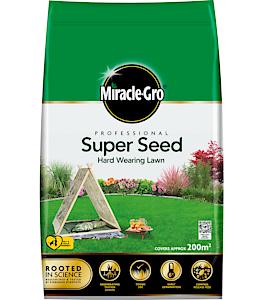 Miracle-Gro 121071 Professional Super Seed Hard Wearing Lawn Seed 200M2, 6Kg Bag