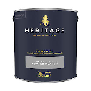 HERITAGE MATT PEWTER PLATE 2.5L