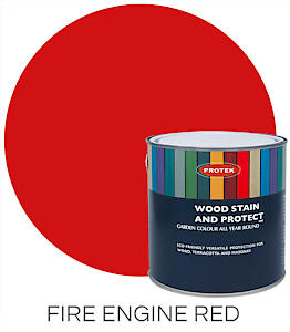 Protek Wood Stain And Protect 2.5L - Fire Engine Red