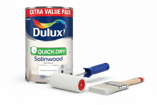 Dulux Retail Quick Dry Satinwood - Pure Brilliant White - 1.25L