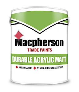 Macpherson Durable Acrylic Matt 5 litre Colour