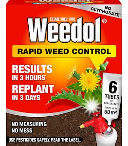 Weedol Rapid Concentrated Weed killer Tubes Pack of 6
