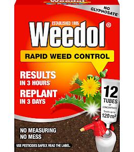Weedol Rapid Concentrated Weed killer Tubes Pack of 12
