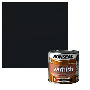 Ronseal Interior Wood Varnish - Graphite - Gloss - 250Ml