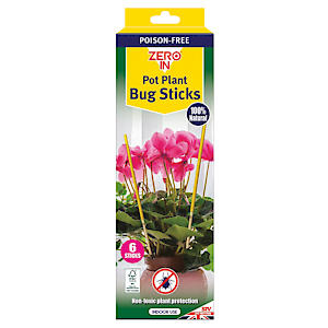 Zero-In Pot Plant Insect Sticks 6pk