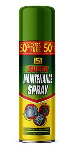 151 Super Maintenance Spray for Lubrication & Protection 300ML