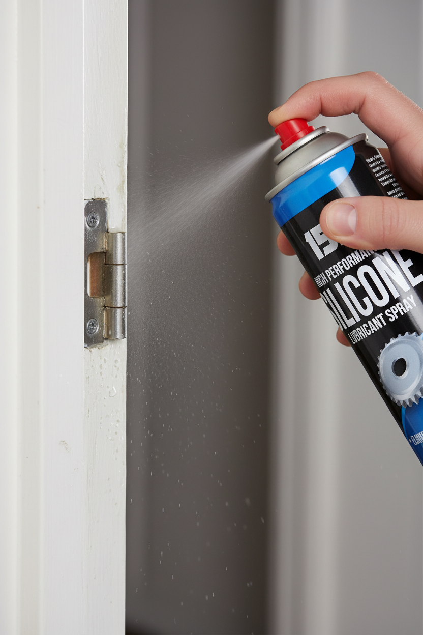 Silicone Lubricant Spray Grease Oil Clear Eliminates Squeaking Sticking 200Ml